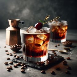 Coffee-infused Negroni cocktail